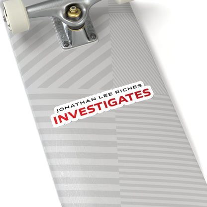 JLR© Investigates Sticker