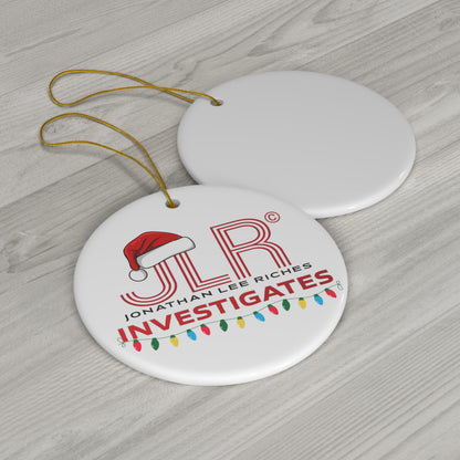 JLR© Investigates Ceramic Christmas Ornament